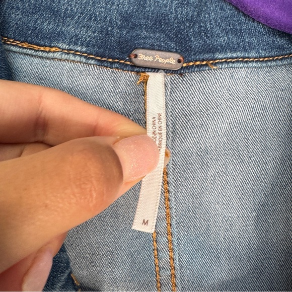 Free People Lennox Denim Jumpsuit Size M - Picture 5 of 6